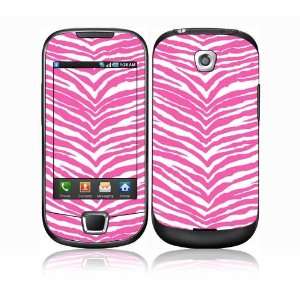  Samsung Galaxy 3 i5800 Decal Skin Sticker   Pink Zebra 