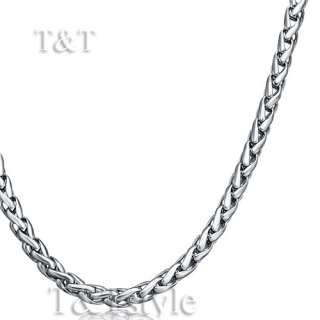 3mm 316L Stainless Steel WHEAT Chain Silver (C01)  
