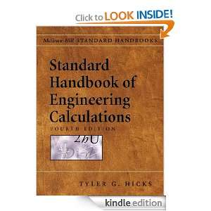 Standard Handbook of Engineering Calculations Tyler G. Hicks  