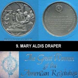 DAR Medal   MARY ALDIS DRAPER, Revolutionary War  