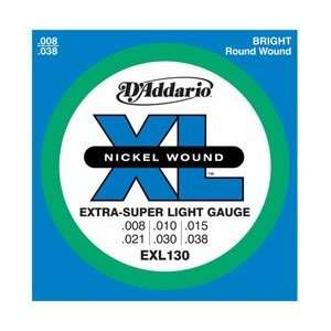  Daddario EXL130 XL Extra Super Light Electric Guitar 