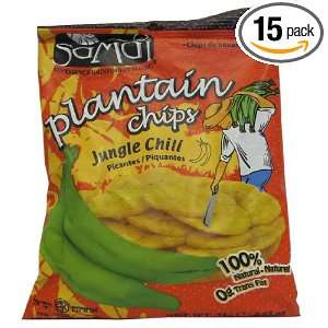 Samai Plantain chips Jungle Chill, 2.65 Ounce (Pack of 15)  