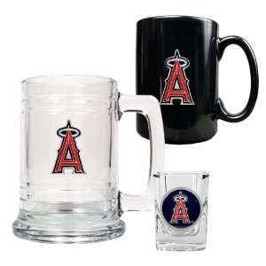 Anaheim Angels 15 Oz. Tankard, 15 Oz. Ceramic Mug & 2 Oz. Shot Glass 
