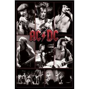  AC/DC   Music Poster (Collage   Live On Stage) (Size: 24 