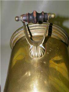 Hallmarked Antique Russian Brass Samovar Lamp  