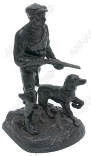   Russian SOVIET CAST IRON Sculpture Hunter Hunting Setter 1975  