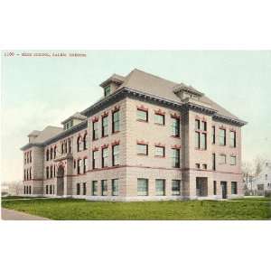    1915 Vintage Postcard High School Salem Oregon: Everything Else