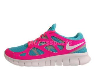 Nike Wmns Free Run 2 Bright Turquoise Flash Pink Womens Running Shoes 