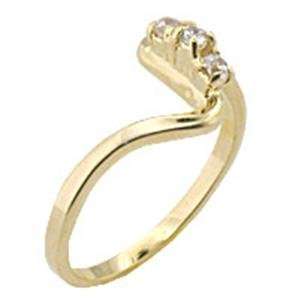  Brass Gold Plated Ring   Size 5 10, 7: Jewelry