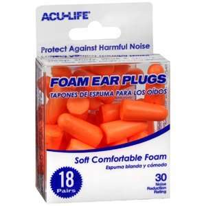  EAR PLUGS FOAM 30 DECIBEL 18PR HEALTH ENTERPRISES INC 