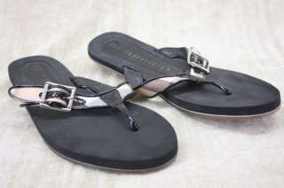   Rubber Black Nova Check Thongs 40 10 US Flip Flop Sandals  