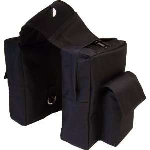  Large Black Horn Pommel Saddle Bags: Sports & Outdoors