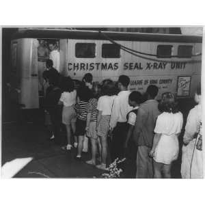  Mobile clinic x rays Seattle students,chest,Christmas Seal 