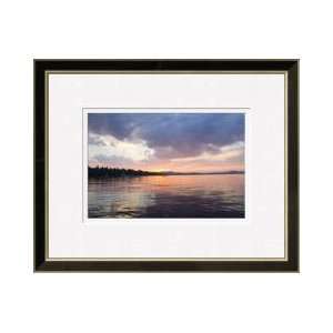 Sunset Sebago Lake Maine Framed Giclee Print:  Home 