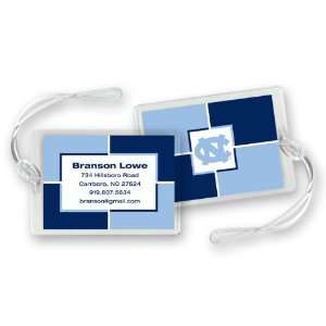   North Carolina (Unc) Color Block Luggage Tags: Everything Else