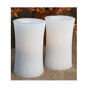  Battery Operated Fluted Hourglass Set of 2 with Timer