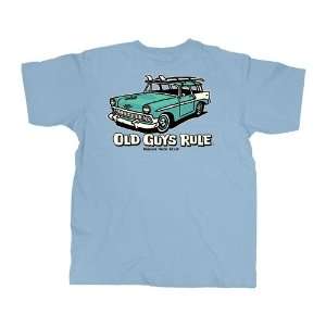    Old Guys Rule Classic Style Wagon Blue Tee Xxl: Sports & Outdoors