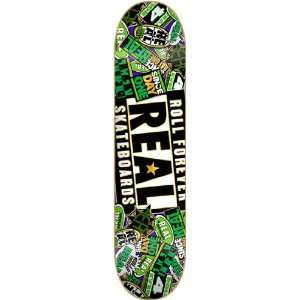  Real Advisory [Large] Skateboard Deck   8.50 Purp/Grn 