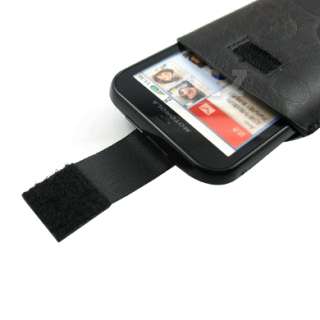 Leather Case Pouch + LCD Film For Motorola Defy MB525 c  