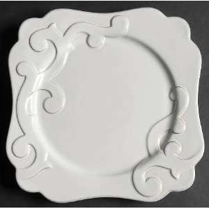    White Square Salad Plate, Fine China Dinnerware: Home & Kitchen