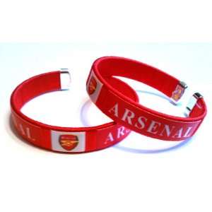  Arsenal FC Team Logo English Soccer Bracelet Wristband (2 