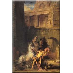 Diomedes Devoured by his Horses 10x16 Streched Canvas Art 
