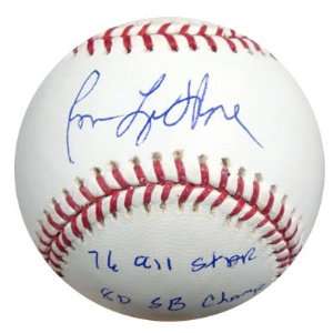 Ron LeFlore Autographed MLB Baseball 76 All Star 80 SB Champ PSA/DNA 