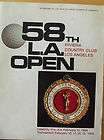   PGA LA OPEN PROGRAM RIVIERA COUNTRY CLUB & PAIRING SHEET FEB 1984