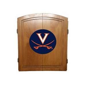  Virginia Cavaliers Varsity Dartboard Cabinet with Bristle 