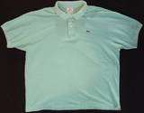 Lacoste Devanlay Label Polo Golf Tennis Shirt Mens Aqua Blue Size 7 XL 
