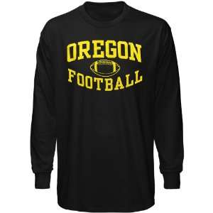 Oregon Duck Attire : Oregon Ducks Black Reversal Long Sleeve T Shirt 