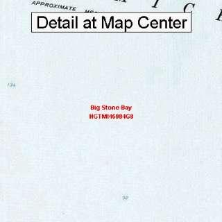 USGS Topographic Quadrangle Map   Big Stone Bay, Michigan (Folded 