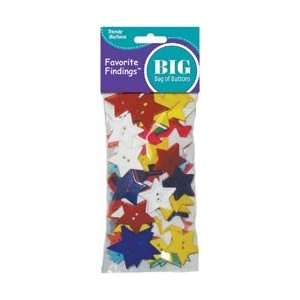  Favorite Findings Big Bag Of Buttons   Stars 3.5oz Stars 3 