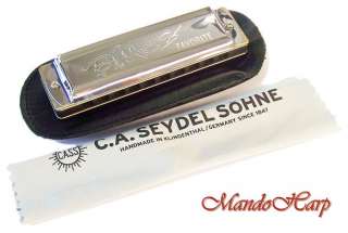 MandoHarp   Seydel Diatonic Harmonica   15301 Blues Favorite Black