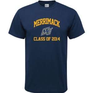 Merrimack Warriors Navy Class of 2014 Arch T Shirt  Sports 