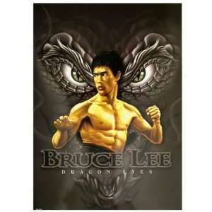  Bruce Lee Dragon Eyes 15 X 21 Poster: Home & Kitchen