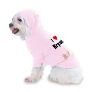  I Love/Heart Bryan Hooded (Hoody) T Shirt with pocket for 