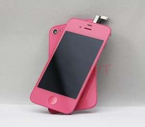 Pink LCD Digitizer assembly back housing full coversion kits for 
