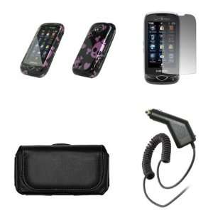  Samsung Reality U820 Premium Black Leather Carrying Case+Black 