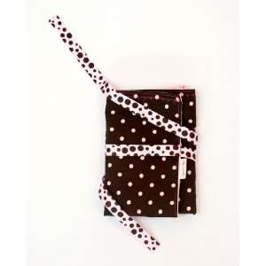  Cydnee Designs Brown and Pink Polka Dot Travel Bag Baby