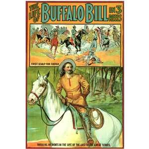 The Life of Buffalo Bill (1912) 27 x 40 Movie Poster Style A:  