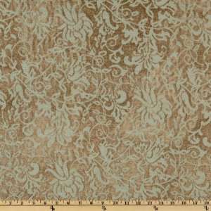  56 Wide Tricia Chenille Jacquard Vine Sage Fabric By The 