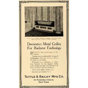  1917 Ad Tuttle Bailey Metal Grill Radiator Arthur James 