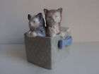 NAO BY LLADRO KITTENS CATS IN BASKET FIGURE # 1080
