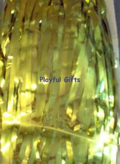 Gold Metallic Foil Fringe Curtain  36 x 96  