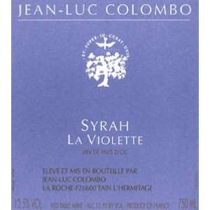   Jean Luc Columbo La Violette Syrah 750ml Grocery & Gourmet Food