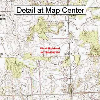   Map   West Highland, Michigan (Folded/Waterproof)