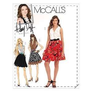 McCalls Sewing Pattern M5803 Hilary Duff Misses Tops & Skirts, E (14 
