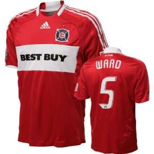 Tim Ward Game Used Jersey Chicago Fire #5 Short Sleeve Home Jersey 