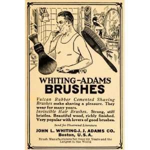  1923 Ad John L. Whiting J. J. Adams Brushes Shaving 